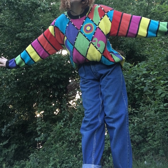 πππ¦ Funky Vintage L'eau Vive Sweater - Picture 4 of 13